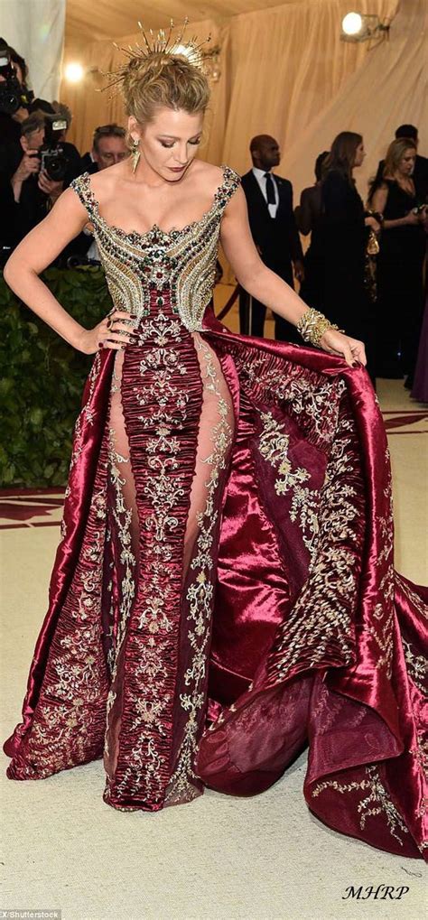 blake lively burgundy dress